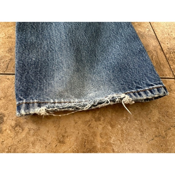 Levis 505 Jeans Mens 38x32 Straight Leg Classic Fit Denim Fit 38X30 - Picture 8 of 9